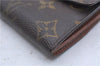 Auth Louis Vuitton Monogram Pochette Porte Monnaie Credit Wallet M61725 LV 5586D