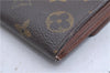 Auth Louis Vuitton Monogram Pochette Porte Monnaie Credit Wallet M61725 LV 5586D