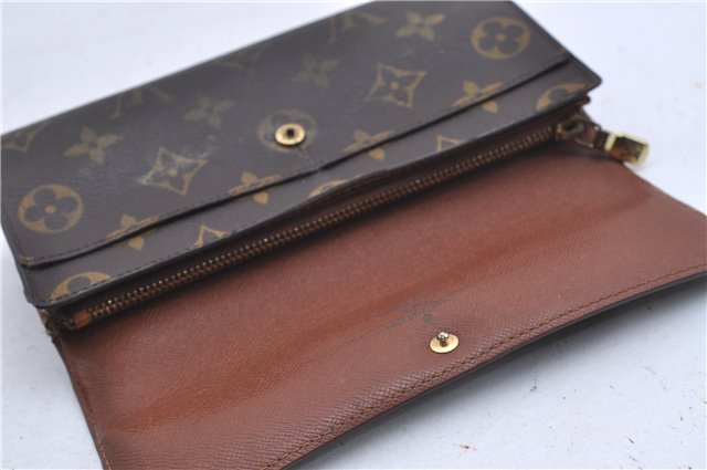 Auth Louis Vuitton Monogram Pochette Porte Monnaie Credit Wallet M61725 LV 5586D