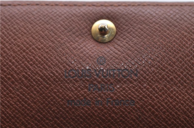 Auth Louis Vuitton Monogram Pochette Porte Monnaie Credit Wallet M61725 LV 5586D