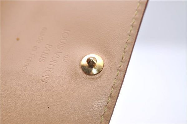 Auth Louis Vuitton Monogram Multicolor Porte Monnaie Plat Coin Case White 5589D