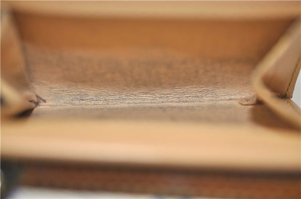 Auth Louis Vuitton Monogram Multicolor Porte Monnaie Plat Coin Case White 5589D