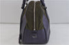 Authentic PRADA Nylon Leather Shoulder Hand Bag Purse B10745 Khaki Purple 5590C