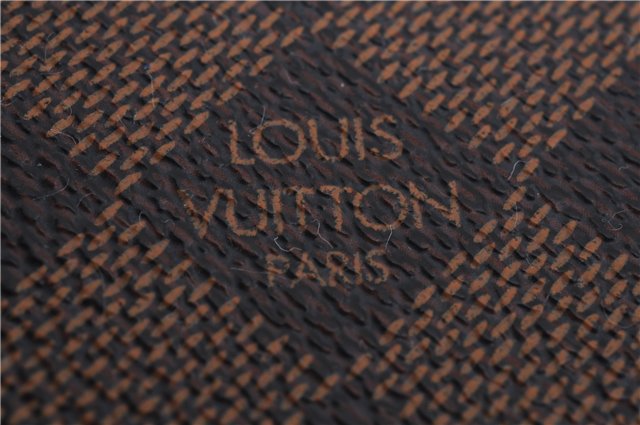 Authentic Louis Vuitton Damier Compact Zip Bifold Wallet Purse N61668 LV 5591D