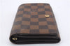 Auth Louis Vuitton Damier Porte Monnaie Billets Tresor Wallet N61730 LV 5592D