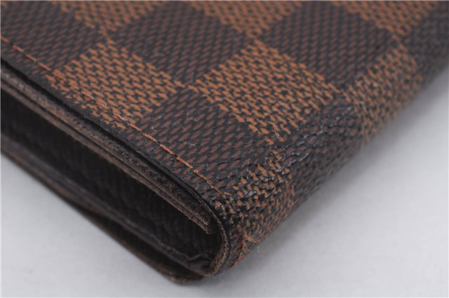 Auth Louis Vuitton Damier Porte Monnaie Billets Tresor Wallet N61730 LV 5592D