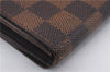 Auth Louis Vuitton Damier Porte Monnaie Billets Tresor Wallet N61730 LV 5592D