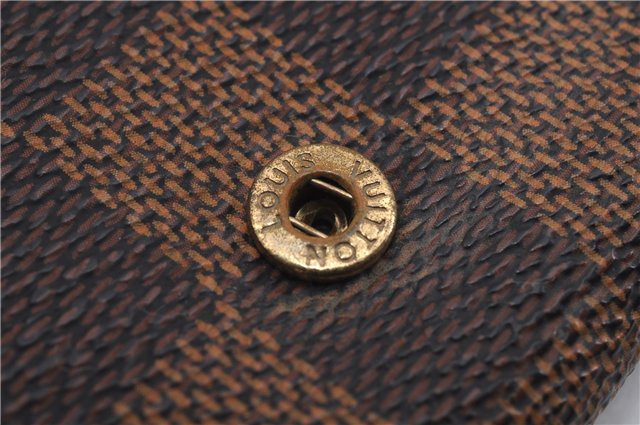 Auth Louis Vuitton Damier Porte Monnaie Billets Tresor Wallet N61730 LV 5592D