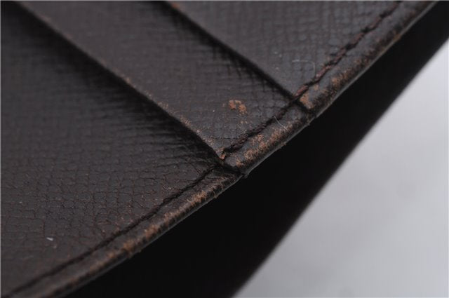 Auth Louis Vuitton Damier Porte Monnaie Billets Tresor Wallet N61730 LV 5592D