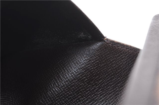 Auth Louis Vuitton Damier Porte Monnaie Billets Tresor Wallet N61730 LV 5592D