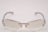 Authentic CHANEL Vintage Sunglasses CC Logo CoCo Plastic 4037 Silver Box 5592I