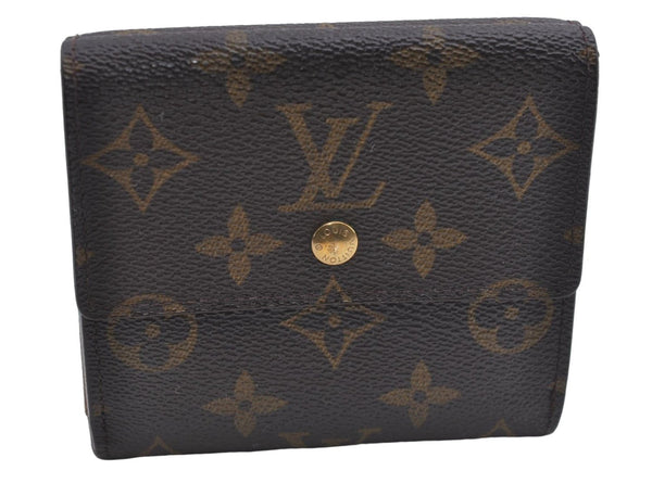 Auth Louis Vuitton Monogram Porte Monnaie Billet Carte Credit M61652 LV 5593D