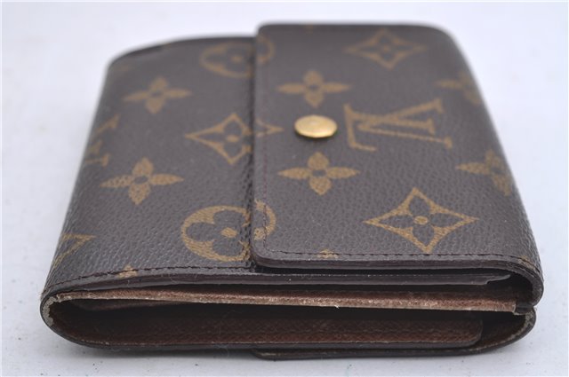 Auth Louis Vuitton Monogram Porte Monnaie Billet Carte Credit M61652 LV 5593D