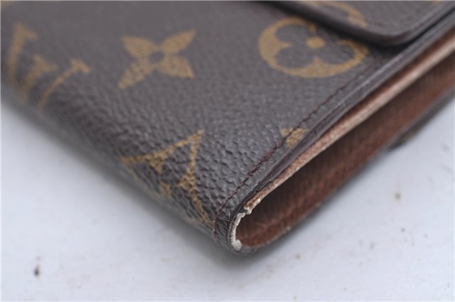 Auth Louis Vuitton Monogram Porte Monnaie Billet Carte Credit M61652 LV 5593D