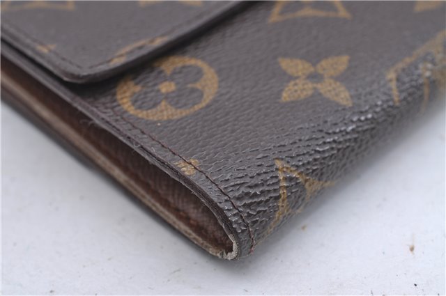 Auth Louis Vuitton Monogram Porte Monnaie Billet Carte Credit M61652 LV 5593D