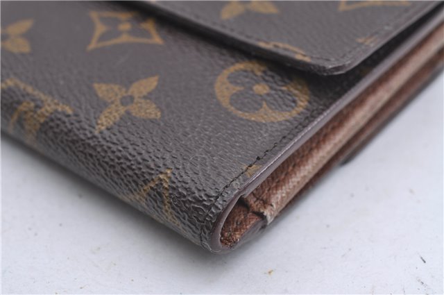 Auth Louis Vuitton Monogram Porte Monnaie Billet Carte Credit M61652 LV 5593D