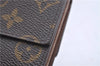 Auth Louis Vuitton Monogram Porte Monnaie Billet Carte Credit M61652 LV 5593D