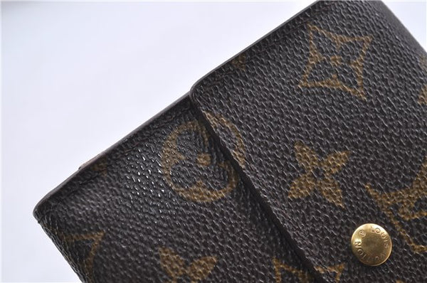 Auth Louis Vuitton Monogram Porte Monnaie Billet Carte Credit M61652 LV 5593D