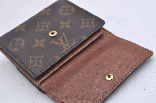 Auth Louis Vuitton Monogram Porte Monnaie Billet Carte Credit M61652 LV 5593D