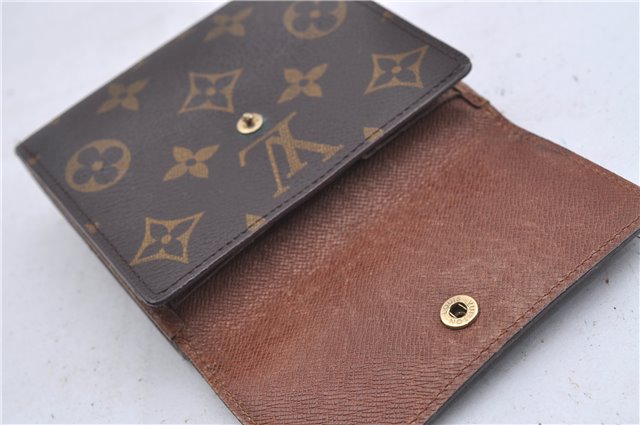 Auth Louis Vuitton Monogram Porte Monnaie Billet Carte Credit M61652 LV 5593D