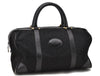 Authentic CELINE C Macadam Pattern Boston Hand Bag Canvas Leather Black 5595C