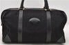 Authentic CELINE C Macadam Pattern Boston Hand Bag Canvas Leather Black 5595C