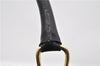 Authentic CELINE C Macadam Pattern Boston Hand Bag Canvas Leather Black 5595C