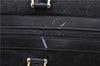 Authentic CELINE C Macadam Pattern Boston Hand Bag Canvas Leather Black 5595C