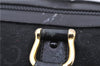 Authentic CELINE C Macadam Pattern Boston Hand Bag Canvas Leather Black 5595C