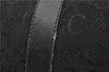 Authentic CELINE C Macadam Pattern Boston Hand Bag Canvas Leather Black 5595C