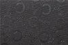 Authentic CELINE C Macadam Pattern Boston Hand Bag Canvas Leather Black 5595C