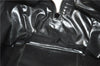 Authentic CELINE C Macadam Pattern Boston Hand Bag Canvas Leather Black 5595C