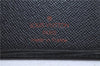 Authentic Louis Vuitton Epi Porte Cartes Credit Yen Wallet Black M63212 LV 5596D