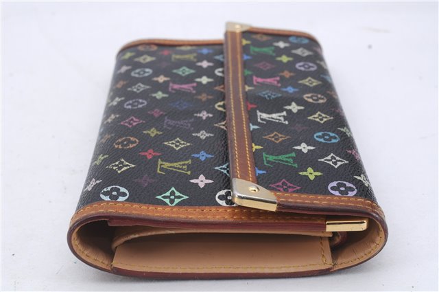 Louis Vuitton Monogram Multicolor Portefeuille International M92658 Wallet 5598D