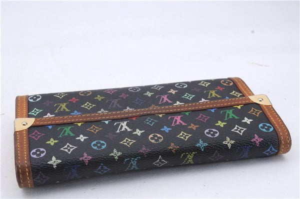 Louis Vuitton Monogram Multicolor Portefeuille International M92658 Wallet 5598D