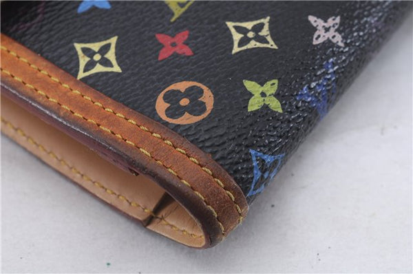 Louis Vuitton Monogram Multicolor Portefeuille International M92658 Wallet 5598D