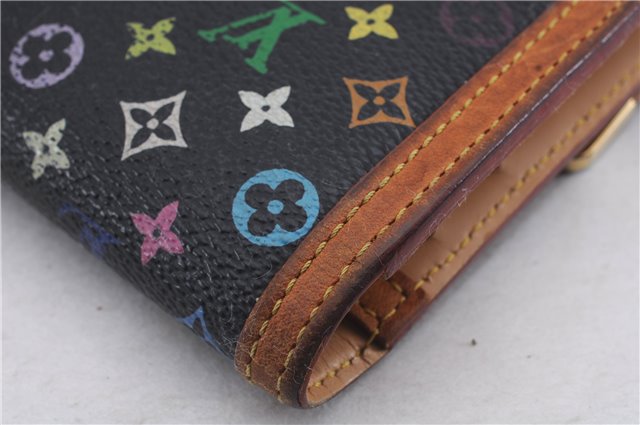 Louis Vuitton Monogram Multicolor Portefeuille International M92658 Wallet 5598D