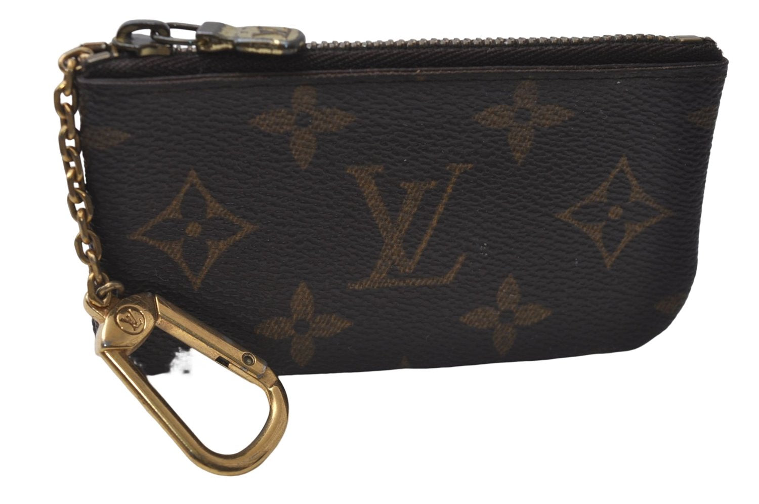 Authentic Louis Vuitton Monogram Pochette Cles Coin Case M62650 LV 5600D