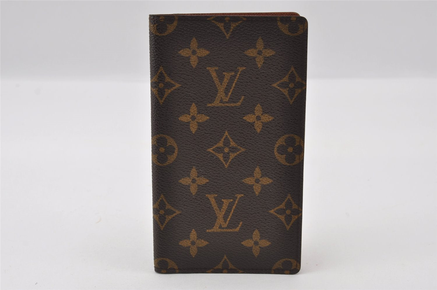 Authentic Louis Vuitton Monogram Agenda Poche Planner Cover R20503 LV 5600I