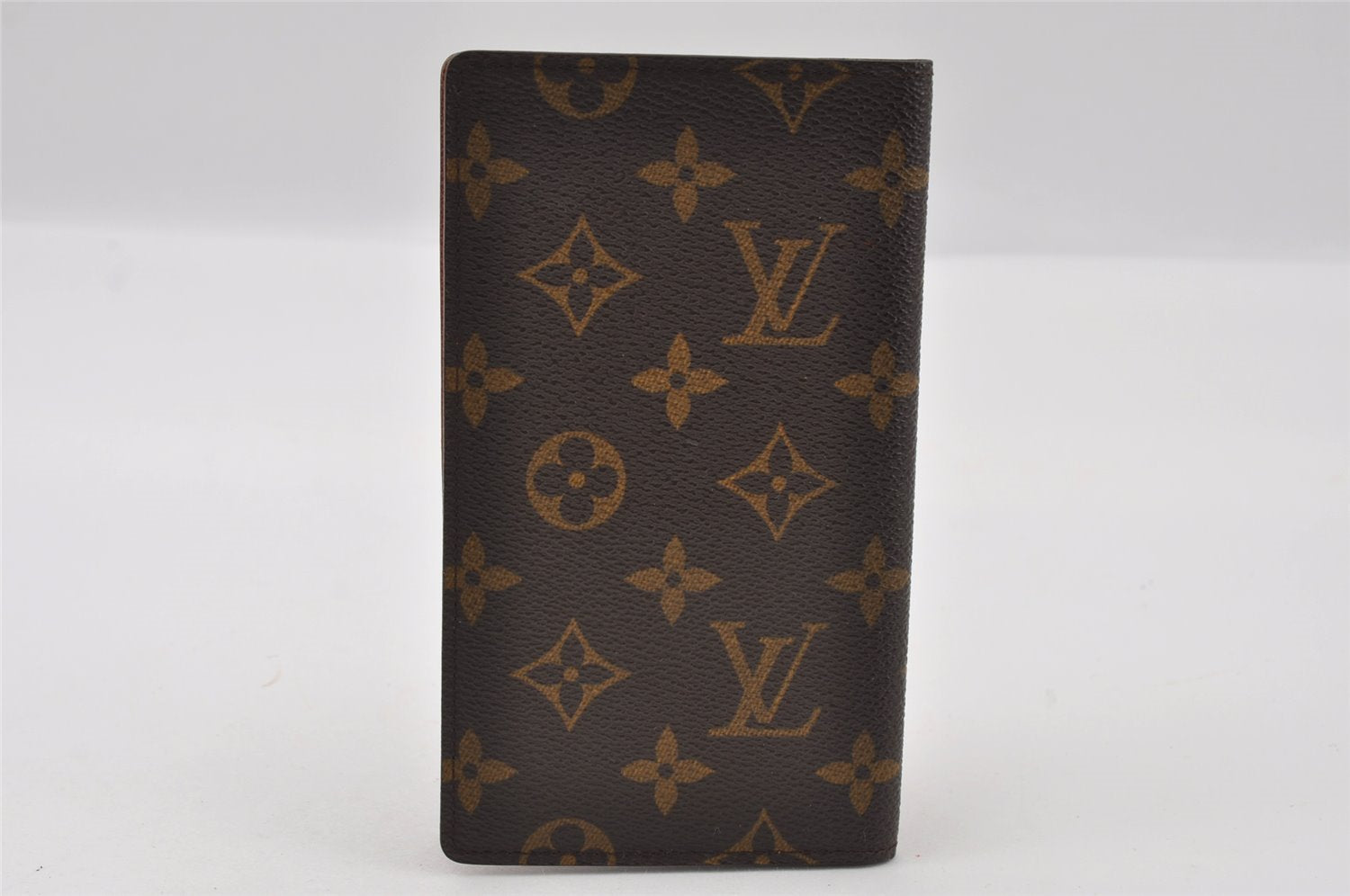 Authentic Louis Vuitton Monogram Agenda Poche Planner Cover R20503 LV 5600I