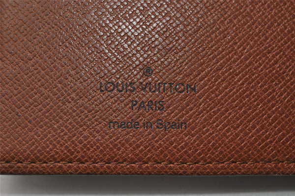 Authentic Louis Vuitton Monogram Agenda Poche Planner Cover R20503 LV 5600I