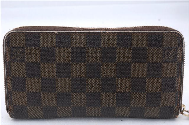 Authentic Louis Vuitton Damier Zippy Wallet Long Purse N60015 LV 5601D