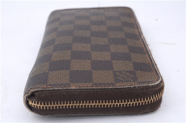 Authentic Louis Vuitton Damier Zippy Wallet Long Purse N60015 LV 5601D