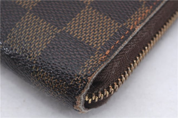 Authentic Louis Vuitton Damier Zippy Wallet Long Purse N60015 LV 5601D