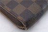 Authentic Louis Vuitton Damier Zippy Wallet Long Purse N60015 LV 5601D