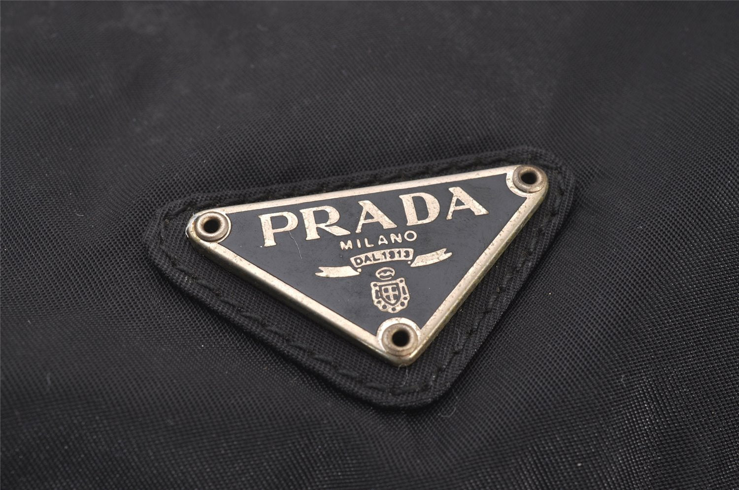 Authentic PRADA Nylon Tessuto Leather Shoulder Cross Body Bag Black 5601I