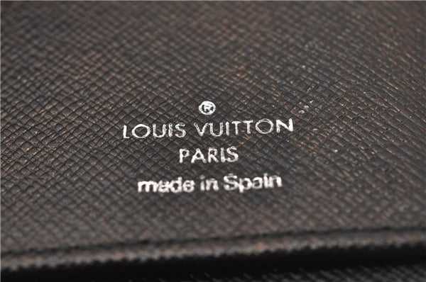 Authentic Louis Vuitton Damier Graphite Zippy Wallet Vertical N63095 LV 5602F