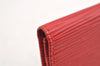 Authentic Louis Vuitton Epi Porte Yen 3 Cartes Credit Wallet Red M63537 LV 5602I