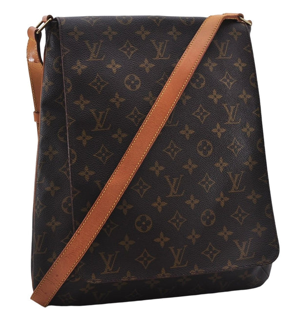 Authentic Louis Vuitton Monogram Musette Shoulder Cross Body Bag M51256 LV 5603E