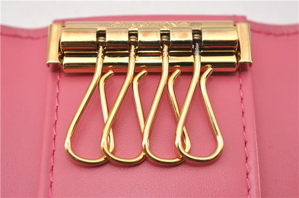 Authentic Louis Vuitton Vernis Multicles 4 Four Hooks Key Case M91252 Pink 5603F